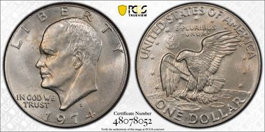 1974-D $1 MS65