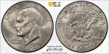 1974-D $1 MS65