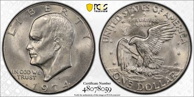 1974-D $1 MS65