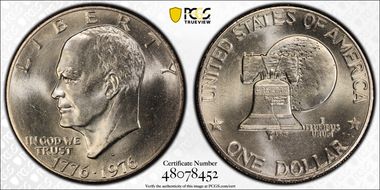 1976-D $1 Type 2 MS65