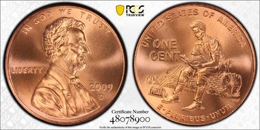 2009-D 1C Lincoln-Formative Years MS68RD