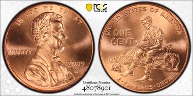 2009-D 1C Lincoln-Formative Years MS67RD