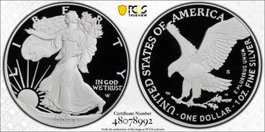 2023-S $1 Silver Eagle PR70DCAM