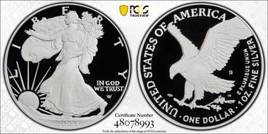 2023-S $1 Silver Eagle PR70DCAM