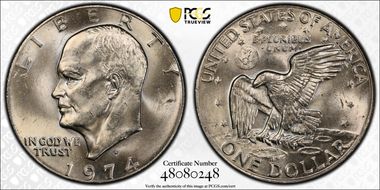 1974-D $1 MS64