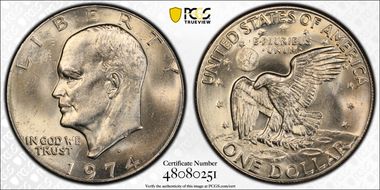 1974-D $1 MS64