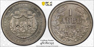 1925 Lev KM-37 Brussels MS66
