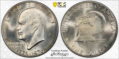 1976-S $1 Silver MS65