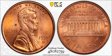 1995-D 1C MS65RD