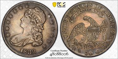 1832 50C Small Letters XF45