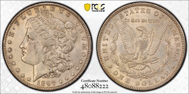 1897-O $1 AU58