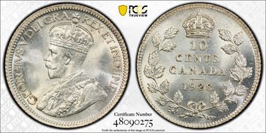 1928 10C MS65