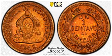 1949 1C MS66RB