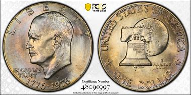 1976-D $1 Type 2 MS66