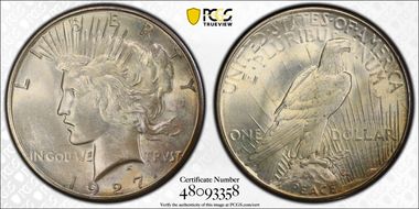 1927-S $1 MS64+