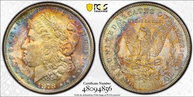 1878-S $1 MS62