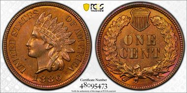 1886 1C Type 2 MS64RB