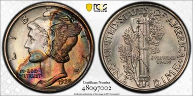 1928 10C MS67FB