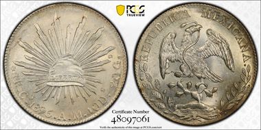 1895-Cn AM 8 R Cn57 MS63