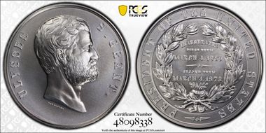 (2023-S) Medal Ulysses S. Grant Silver Matte Finish First Strike MS70