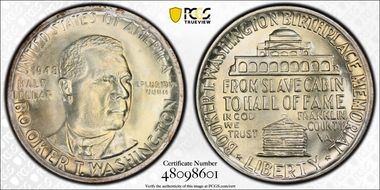 1948 50C Booker T. Washington MS66