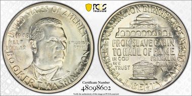 1948-D 50C Booker T. Washington MS66