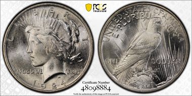 1924 $1 MS65