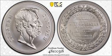 (2023) Medal Abraham Lincoln Silver Matte Finish MS69