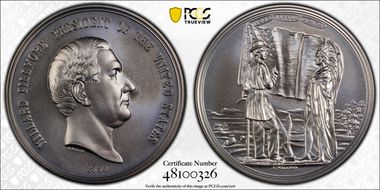 (2022) Medal Millard Fillmore "1850" Silver Matte Finish MS70