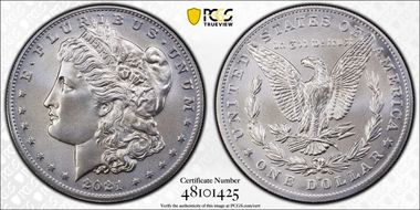 2021-O Privy $1 Morgan Dollar 100th Anniversary MS69