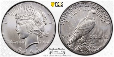 2023 $1 Peace Dollar MS70