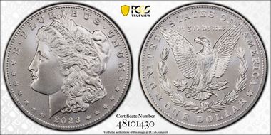 2023 $1 Morgan Dollar MS70