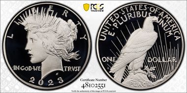 2023-S $1 Peace Dollar PR70DCAM