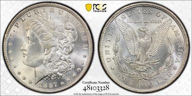 1887-O $1 MS65
