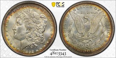 1892-O $1 MS64+