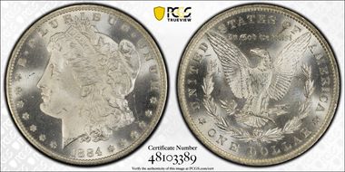 1884-O $1 MS67