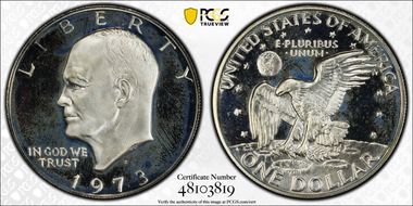 1973-S $1 Silver PR68DCAM