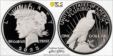 2023-S $1 Peace Dollar PR70DCAM