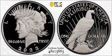 2023-S $1 Peace Dollar PR70DCAM