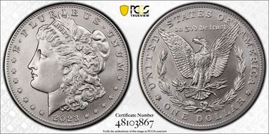 2023 $1 Morgan Dollar MS70