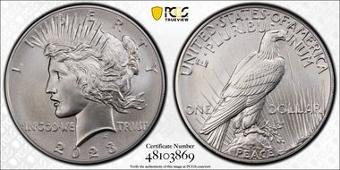 2023 $1 Peace Dollar MS70