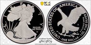 2023-S $1 Silver Eagle PR70DCAM