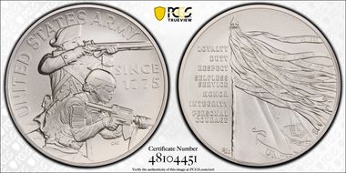 (2023-P) Medal U.S. Army Matte 2.5oz Ag MS70