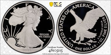 2023-S $1 Silver Eagle PR70DCAM