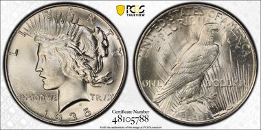 1935 $1 MS63