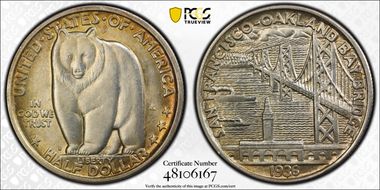 1936-S 50C Bay Bridge MS63