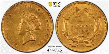 1854 G$1 Type 2 AU55
