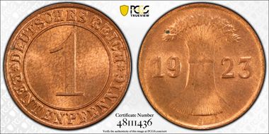 1923-J Rtpfg J-306 MS64RD