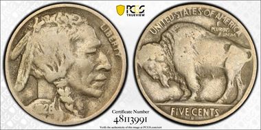 1926-D 5C 2 Feathers FS-401 G6