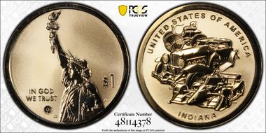 2023-S $1 American Innovation IN Rev PR Auto Industry First Strike PR69